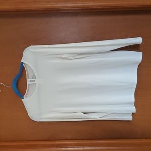 Size 0 off white long sleeve top